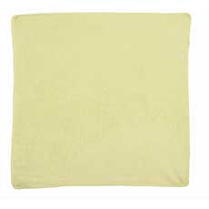Rubbermaid Commercial 16 x 16 in. Microfiber Light Duty Cloth - Yellow RCP1820584