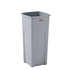 Rubbermaid Commercial Untouchable Square Container Resin 23 Gallon Capacity - Gray RCP356988GY