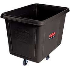 Rubbermaid Commercial Cube Truck, 20 Cubic Foot - Black RCP4619BLA