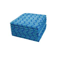 Rubbermaid Commercial Hygen 16 x 16 in. Microfiber Cloth - Blue RCPQ620BLUCT