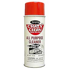 (12) Sprayway Crazy Clean All Purpose Cleaners Aerosol 15 Oz. Capacity SW030SY