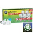 GE Energy Smart™ Compact Fluorescent (CFL) Spiral Light Bulbs - Soft White - 60 Watt - 5 Pack 510263