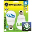 GE Energy Smart™ Compact Fluorescent (CFL) Ceiling Fan Light Bulbs - 11 Watt 519344