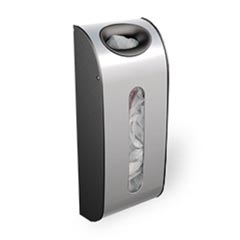 simplehuman® [KT1000] Wall Mounted Stainless Steel Grocery Bag Holder - Brushed Steel - 30 Bag Capacity