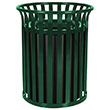 Hunter Green Streetscape Outdoor Waste Receptacle