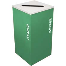 Paper Recycling Receptacle Bin Container EXC-RC-KDSQ-P-EGX