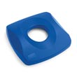 Rubbermaid [2691] Untouchable® Bottle & Can Recycling Container Top - Square - Blue RCP2691BLU