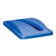 Rubbermaid [2703-88] Slim Jim® Paper Recycling Top - Blue RCP2703-88BLU