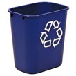 Rubbermaid [2955-73] Deskside Recycling Container - 13 5/8 qt. RCP2955-73BLU