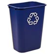 Rubbermaid [2957-73] Deskside Recycling Container - 41 1/4 qt. RCP2957-73BLU