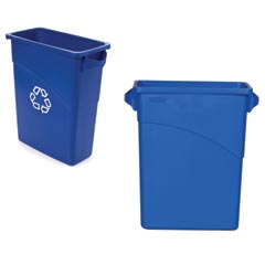 Rubbermaid [3541-73] Slim Jim® Recycling Container w/ Handles - 15 Gallon