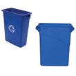 Rubbermaid [3541-73] Slim Jim® Recycling Container w/ Handles - 15 Gallon RCP3541-73BLU