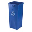 Rubbermaid [3569-73] Untouchable® Square Recycling Container - 23 Gallon RCP3569-73BLU