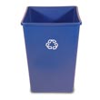 Rubbermaid [3958-73] Square Indoor/Outdoor Recycling Container - 35 Gallon RCP3958-73BLU