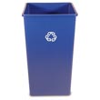 Rubbermaid [3959-73] Square Indoor/Outdoor Recycling Container - 50 Gallon RCP3959-73BLU