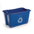 Rubbermaid [5718-73] Stackable Recycling Box - 18 Gallon RCP5718-73BLU