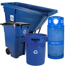 Large Recycling Bins & Containers