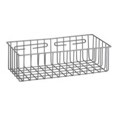 R&amp;B Wire [2255] Metal Medical Storage Basket - Wall Mounted - 15" L x 7" W x 3 1/2" D