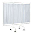 R&B Wire Portable Three Panel Patient Privacy Screen