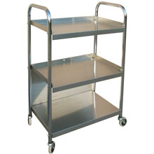 Stainless Steel Mobile Supply Cart