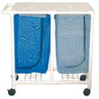 MJM 200 Series Double Hampers, PVC & Plastic Frame Laundry Hampers - Hospital & Medical Logistics Products