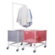 MJM 200 Series Laundry Carts, PVC & Plastic Frame Laundry Baskets - Hospital & Medical Logistics Products