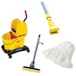 Rubbermaid Mopping Supplies, Mop Wringers, Buckets, Mop Heads, Handles, Clamps & Finish Mops