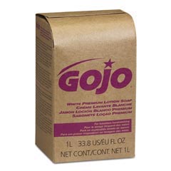 GOJO® White Premium Lotion Soap - (8) 1000 mL NXT® Cartridges