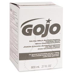 GOJO® Ultra Mild Antimicrobial Lotion Soap w/ PCMX - (12) 800 ml Bag Refills