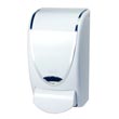 deb SBS ProLine® Curved Soap Dispenser - White w/ Chrome &amp; Logo - 1 Liter