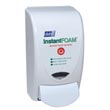 deb SBS ProLine® Curved Soap Dispenser - White w/ Instant Foam Alcohol Logo - 1 Liter sbs-91827