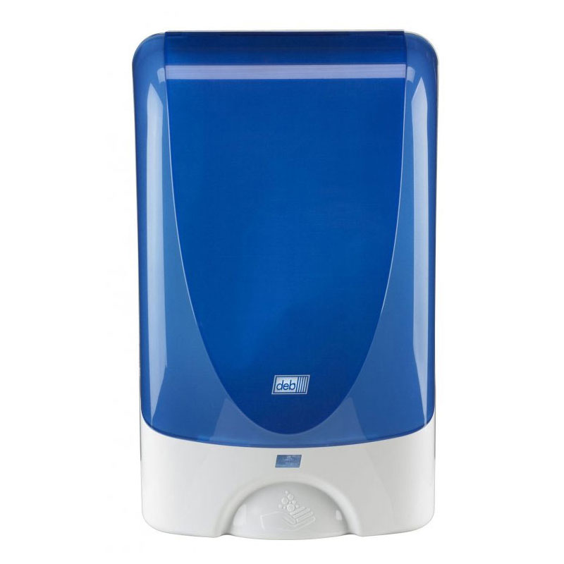 deb SBS Transparent Blue TouchFREE Dispenser with Batteries