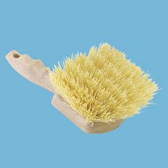Proline Cream Colored Polypropylene Plastic Block Utility Brush - 20" BRU4320