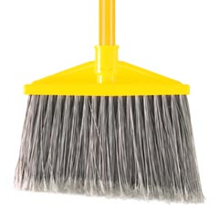 Rubbermaid [6375] Vinyl-Coated Metal Handle Angled Upright Broom