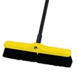 Rubbermaid [9B07] Plastic Foam Block Push Broom - Black Tampico Fill - 18" Cleaning Path RCP9B07BLA