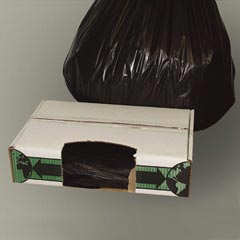 Flexsol Economy Ecosac Can Liners - Black - 43 x 48 - 1.5 Mil Gauge ESSECO47XH