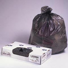 Jaguar Plastics Linear Low-Density Commercial Can Liners - Bulk Pack - 33 x 39 - Heavy Grade - Black JAGL3339H