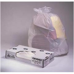Jaguar Plastics Value White Commercial Can Liners - 43 x 47 - Heavy Grade - White JAGVW4347X