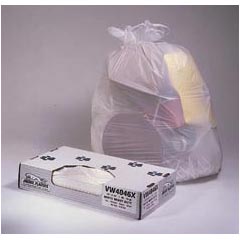 Jaguar Plastics Value White Commercial Can Liners - 43 x 47 - Extra-Heavy Grade - White JAGW4347X