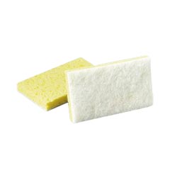 3M™ [63] Scotch-Brite™ Light Duty Scrub Sponge - Yellow/White - (20) 3.6" x 6.1" Pads