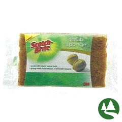 3M™ [97030] Scotch-Brite™ Greener Clean Natural Fiber Non-Scratch Scrub Sponge - (12) Sponges