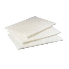 3M™ [98] Scotch-Brite™ Light Duty Cleansing Pad - White - (60) 6" x 9" Pads