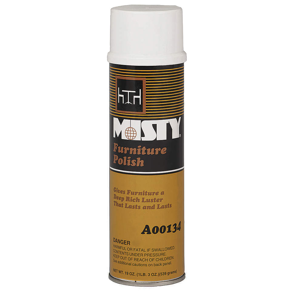 Amrep Misty® [A00134] Wood Furniture Polish (12) 19 oz. Aerosol Cans