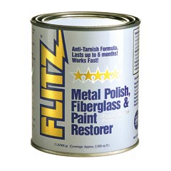Flitz [CA 03518] Metal Polish, Fiberglass &amp; Paint Restorer Paste - 1 Qt. Can