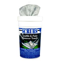 ITW Dymon [90130] SCRUBS® Graffiti &amp; Spray Paint Remover Towels - (6) 30 Towel Containers