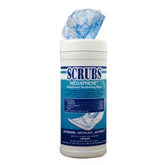 ITW Dymon [90365] Medaphene® SCRUBS® One-Step Disinfectant / Deodorizing Wipes - (6) 65 Wipe Containers