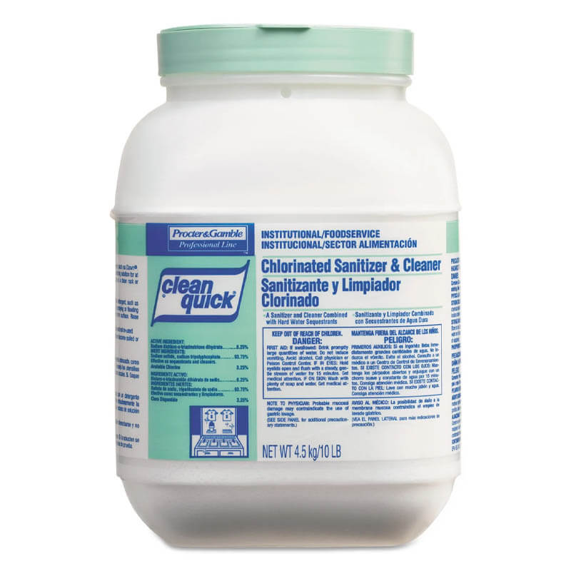Powdered Sanitizer/Cleanser, 10lb Bucket UnoClean