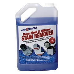 Wet &amp; Forget [800006] Moss, Mold &amp; Mildew Stain Remover - Concentrate - (4) 1 Gallon Bottles