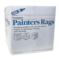 Premium Quality White Fleece Painters Rags - 10 lb. Box