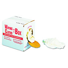Multipurpose Reusable Wiping Cloths, Cotton, White, 5-Pound Box UNSN205CW05                                       